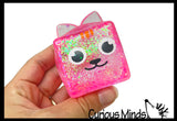 Sugar Animal Cube Ball - Thick Glue/Gel Syrup Molasses Stretch Ball - Ultra Squishy and Moldable Slow Rise Relaxing Sensory Fidget Stress Toy Square