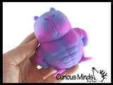 Sand Filled Stretchy Muscular Capybara Animals - Funny Muscle Man Sensory Fidget Toy Bodybuilder