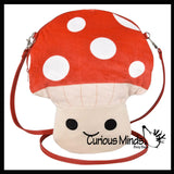 Mushroom Purse Crossover Bag Zipper Cute Soft Zipper