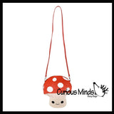 Mushroom Purse Crossover Bag Zipper Cute Soft Zipper