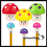 Adorable Soft Mushroom Toppers - Cute School Supply Gift - Desk Pet - Collectible Figurine