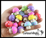 Adorable Soft Mushroom Toppers - Cute School Supply Gift - Desk Pet - Collectible Figurine