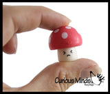 Adorable Soft Mushroom Toppers - Cute School Supply Gift - Desk Pet - Collectible Figurine