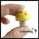 Adorable Soft Mushroom Toppers - Cute School Supply Gift - Desk Pet - Collectible Figurine