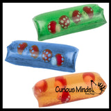 Jumbo Mushroom Water Filled Tube Snake Stress Toy - Squishy Slippery Wiggler Sensory Fidget Ball