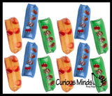 Jumbo Mushroom Water Filled Tube Snake Stress Toy - Squishy Slippery Wiggler Sensory Fidget Ball