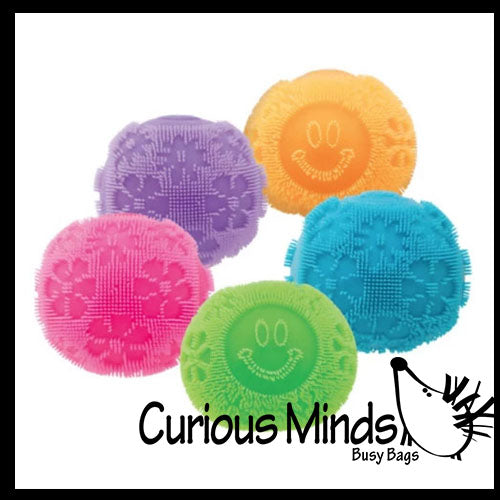 NEW - NeeDoh Fuzzball FLOWER POWER Soft Doh Filled Stretch Ball - Ultra Squishy and Moldable Relaxing Sensory Fidget Stress Toy Nee Doh Fuzz
