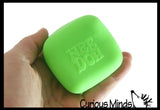 NeeDoh Glow Nice Cube Ice Sugar Ball - Glows in the Dark - Thick Glue/Gel Stretch Ball - Ultra Squishy and Moldable Slow Rise Relaxing Sensory Fidget Stress Toy Nee doh