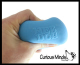 NeeDoh Glow Nice Cube Ice Sugar Ball - Glows in the Dark - Thick Glue/Gel Stretch Ball - Ultra Squishy and Moldable Slow Rise Relaxing Sensory Fidget Stress Toy Nee doh