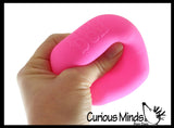 NeeDoh Glow Nice Cube Ice Sugar Ball - Glows in the Dark - Thick Glue/Gel Stretch Ball - Ultra Squishy and Moldable Slow Rise Relaxing Sensory Fidget Stress Toy Nee doh