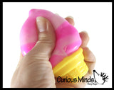 NeeDoh Nice Cream Ice Cream Cone - Ultra Squishy Relaxing Sensory Fidget Stress Toy Nee doh