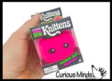 NeeDoh Knittens Winter Knit Cat Christmas Stress Balls - Relaxing Sensory Fidget Stress Toy Nee Doh