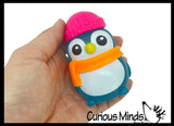 2026 NeeDoh Penguin Polar Glow Squish - Glow in Dark Sugar Ball -  Relaxing Sensory Fidget Stress Toy Nee doh