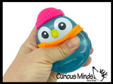 2026 NeeDoh Penguin Polar Glow Squish - Glow in Dark Sugar Ball -  Relaxing Sensory Fidget Stress Toy Nee doh