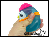 2026 NeeDoh Penguin Polar Glow Squish - Glow in Dark Sugar Ball -  Relaxing Sensory Fidget Stress Toy Nee doh