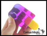 NeeDoh Popsicle Nice-sicle Sugar Ball - Thick Glue/Gel Stretch Ball - Ultra Squishy and Moldable Slow Rise Relaxing Sensory Fidget Stress Toy Nee doh