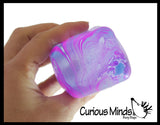 NeeDoh Swirl Nice Cube Ice Sugar Ball - Thick Glue/Gel Stretch Ball - Ultra Squishy and Moldable Slow Rise Relaxing Sensory Fidget Stress Toy Nee doh