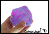 NeeDoh Swirl Nice Cube Ice Sugar Ball - Thick Glue/Gel Stretch Ball - Ultra Squishy and Moldable Slow Rise Relaxing Sensory Fidget Stress Toy Nee doh