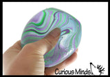 NeeDoh Swirl Nice Cube Ice Sugar Ball - Thick Glue/Gel Stretch Ball - Ultra Squishy and Moldable Slow Rise Relaxing Sensory Fidget Stress Toy Nee doh