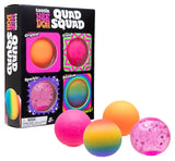 IN STOCK - NeeDoh 4 Pack Quad Squad - Assorted Teenie Tiny Nee-Doh Soft Doh Filled Stretch Ball - (Colorwave, Crunchy, Glitter) (Copy)