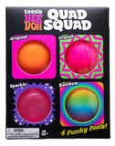 IN STOCK - NeeDoh 4 Pack Quad Squad - Assorted Teenie Tiny Nee-Doh Soft Doh Filled Stretch Ball - (Colorwave, Crunchy, Glitter) (Copy)