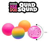 IN STOCK - NeeDoh 4 Pack Quad Squad - Assorted Teenie Tiny Nee-Doh Soft Doh Filled Stretch Ball - (Colorwave, Crunchy, Glitter) (Copy)