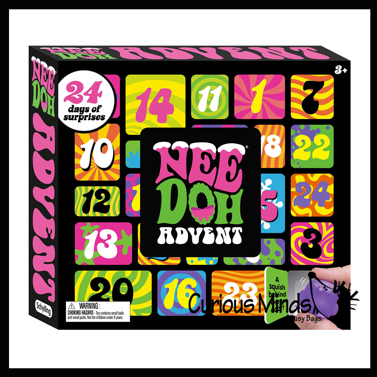 NEW NeeDoh Advent Calendar 24 days of Squish Christmas Gift Toy
