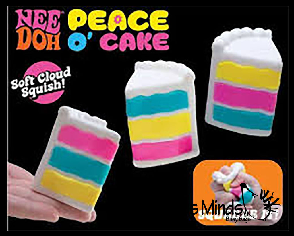 AVAILABLE APRIL - NeeDoh Piece of Cake- Ultra Squishy Relaxing Sensory Fidget Stress Toy Nee doh