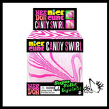 IN STOCK - NeeDoh Candy Cane Swirl Nice Cube Ice Sugar Ball - Thick Glue/Gel Stretch Ball - Ultra Squishy and Moldable Slow Rise Relaxing Sensory Fidget Stress Toy Christmas Nee doh