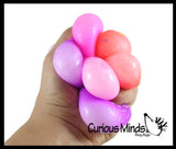 NeeDoh Donut Holes Teenie Tiny Nee-Doh 6 Pack Soft Doh Filled Stretch Ball - Ultra Squishy and Moldable Relaxing Sensory Fidget Stress Toy Nee Doh