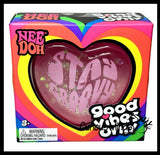 IN STOCK - NeeDoh Groovy Heart Gel Filled Stretch Ball - Ultra Squishy and Relaxing Sensory Fidget Stress Toy Nee Doh