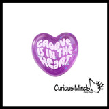 IN STOCK - NeeDoh Groovy Heart Gel Filled Stretch Ball - Ultra Squishy and Relaxing Sensory Fidget Stress Toy Nee Doh