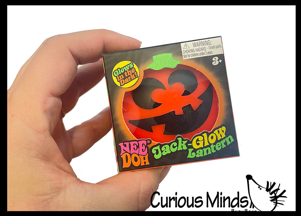 IN STOCK - NeeDoh Jack Glow Lantern Pumpkin Glow in Dark Jack O Lantern - Schylling New Sealed Halloween