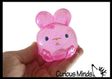 NeeDoh Jelly Hop Bunny Sugar Ball - Thick Glue/Gel Stretch Ball - Ultra Squishy and Moldable Slow Rise Relaxing Sensory Fidget Stress Toy Nee doh Easter