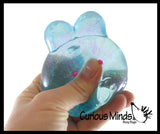 NeeDoh Jelly Hop Bunny Sugar Ball - Thick Glue/Gel Stretch Ball - Ultra Squishy and Moldable Slow Rise Relaxing Sensory Fidget Stress Toy Nee doh Easter