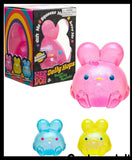 NeeDoh Jelly Hop Bunny Sugar Ball - Thick Glue/Gel Stretch Ball - Ultra Squishy and Moldable Slow Rise Relaxing Sensory Fidget Stress Toy Nee doh Easter