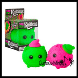 NeeDoh Knittens Winter Knit Cat Christmas Stress Balls - Relaxing Sensory Fidget Stress Toy Nee Doh