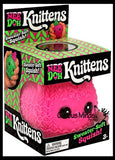 NeeDoh Knittens Winter Knit Cat Christmas Stress Balls - Relaxing Sensory Fidget Stress Toy Nee Doh