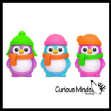 2026 NeeDoh Penguin Polar Glow Squish - Glow in Dark Sugar Ball -  Relaxing Sensory Fidget Stress Toy Nee doh