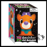 NeeDoh Squisher the Reindoh Reindeer Winter Christmas Stress Balls - Relaxing Sensory Fidget Stress Toy Nee Doh