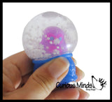 NEW - Nee Doh Snow Globe Stress Ball - Snowglobe With Santa Snowman Penguin