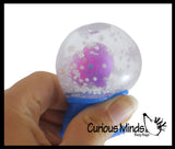 NEW - Nee Doh Snow Globe Stress Ball - Snowglobe With Santa Snowman Penguin