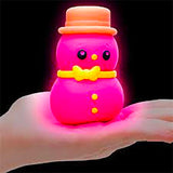 Nee-Doh Glowman - Glow in Dark Snow Man Soft Doh Filled Crunchy Stretch Ball - Sounds Like Walking in Snow -  Relaxing Sensory Fidget Stress Toy Snowball