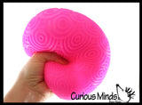 NeeDoh SUPER JUMBO Ripples Textured Nee-Doh Soft Doh Filled Stretch Ball - Ultra Squishy and Moldable Relaxing Sensory Fidget Stress Toy
