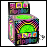 NeeDoh SUPER JUMBO Ripples Textured Nee-Doh Soft Doh Filled Stretch Ball - Ultra Squishy and Moldable Relaxing Sensory Fidget Stress Toy