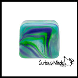 NeeDoh Swirl Nice Cube Ice Sugar Ball - Thick Glue/Gel Stretch Ball - Ultra Squishy and Moldable Slow Rise Relaxing Sensory Fidget Stress Toy Nee doh