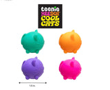 IN STOCK - NeeDoh 4 Pack Teenie Cool Cat Groovy Soft Doh Filled Stretch Ball - Ultra Squishy and Moldable Relaxing Sensory Fidget Stress Toy Nee Doh