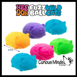 IN STOCK - NeeDoh Wildcat Fuzzball Cat Soft Doh Filled Stretch Ball - Ultra Squishy and Moldable Relaxing Sensory Fidget Stress Toy Nee Doh Fuzz