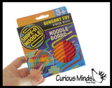 NEW - Noodle Board Fidget  Circle Double Sided - Press and Peel Noodles Sensory Toy