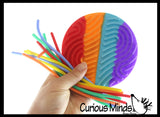 NEW - Noodle Board Fidget  Circle Double Sided - Press and Peel Noodles Sensory Toy